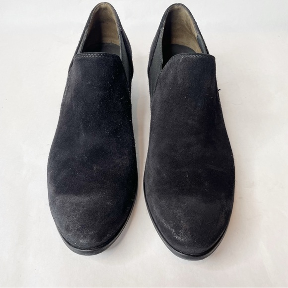 Paul Green Faith Black Suede Low Heel Western Bootie Size 8.5 - Picture 3 of 13